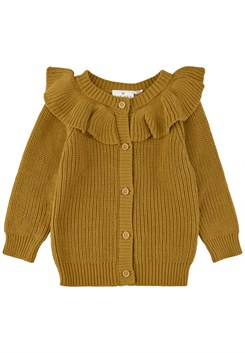 The New Olly collar cardigan - Harvest gold